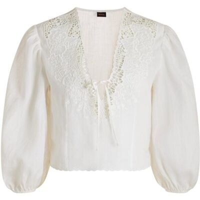 Boss Camisa de mujer manga larga. (38) Blanco mujer Boss Camisa de mujer manga larga. (38) Blanco mujer