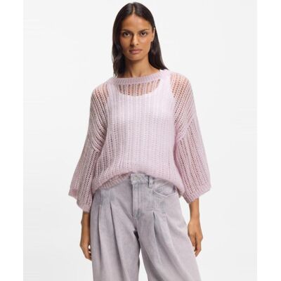 Boss Jersey de manga larga en mohair.. (XS) Morado mujer Boss Jersey de manga larga en mohair.. (XS) Morado mujer