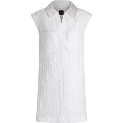 Boss Vestido midi de manga corta. (42) Blanco mujer Boss Vestido midi de manga corta. (42) Blanco mujer