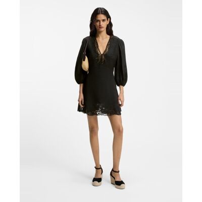 Boss Vestido mini de manga corta. (40) Negro mujer Boss Vestido mini de manga corta. (40) Negro mujer