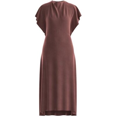Boss Vestido midi de manga corta. (42) Rojo mujer Boss Vestido midi de manga corta. (42) Rojo mujer