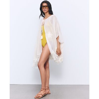Tintoretto Capa crochet flores. 120 Crudo mujer Tintoretto Capa crochet flores. 120 Crudo mujer