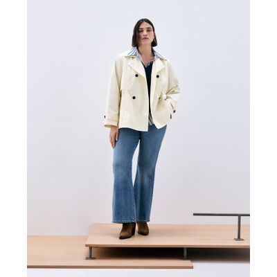 Couchel Parka corta lisa de mujer. (52) Hielo mujer Couchel Parka corta lisa de mujer. (52) Hielo mujer