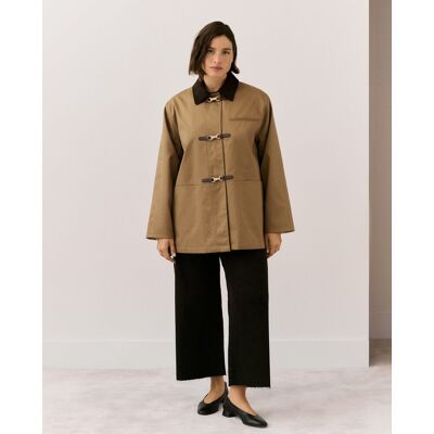Couchel Parka corta ligera lisa de mujer. (48) Marrón mujer Couchel Parka corta ligera lisa de mujer. (48) Marrón mujer