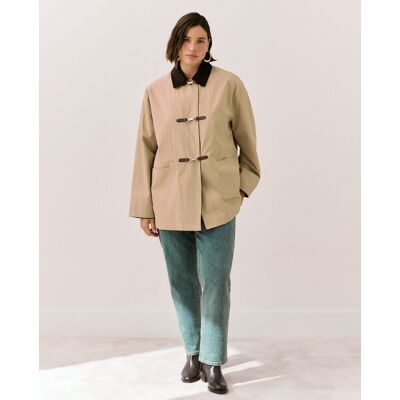 Couchel Parka corta estampada de mujer. (48) Amarillo mujer Couchel Parka corta estampada de mujer. (48) Amarillo mujer