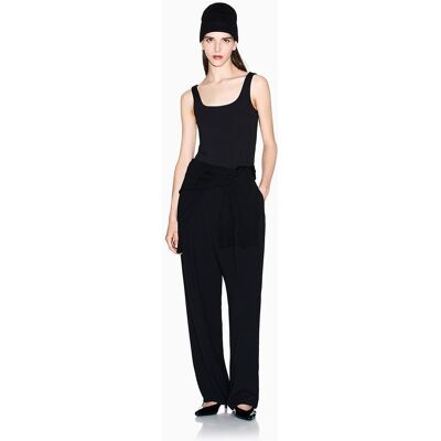 Giorgio Armani Pantalón de traje de mujer recto y de tiro alto. (38) Negro mujer Giorgio Armani Pantalón de traje de mujer recto y de tiro alto. (38) Negro mujer