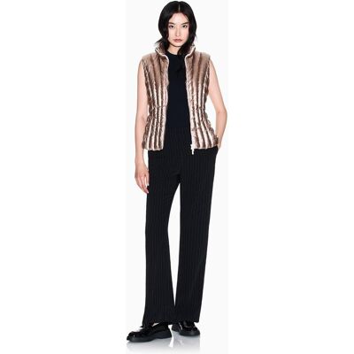 Giorgio Armani Pantalón de mujer palazzo raya diplómatica. (36) Negro mujer Giorgio Armani Pantalón de mujer palazzo raya diplómatica. (36) Negro mujer