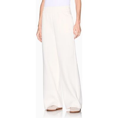 Giorgio Armani Pantalón de mujer ancho en interlock. (XS) Crudo mujer Giorgio Armani Pantalón de mujer ancho en interlock. (XS) Crudo mujer