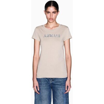 Giorgio Armani Camiseta de mujer slim fit con logo en relieve. (S) Caramelo mujer Giorgio Armani Camiseta de mujer slim fit con logo en relieve. (S) Caramelo mujer