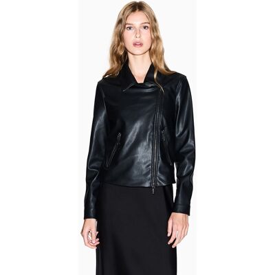 Giorgio Armani Cazadora de mujer estilo motero en ecopiel. (40) Negro mujer Giorgio Armani Cazadora de mujer estilo motero en ecopiel. (40) Negro mujer