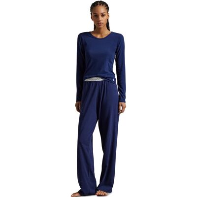 Polo Ralph Lauren Pantalón de pijama mujer de punto jersey azul. (L) Azul mujer Polo Ralph Lauren Pantalón de pijama mujer de punto jersey azul. (L) Azul mujer