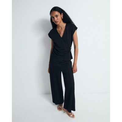 Sfera Pantalón básico lino. (S - S) Negro mujer Sfera Pantalón básico lino. (S - S) Negro mujer