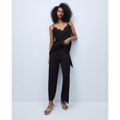 Sfera Pantalón encaje conjunto. (S - S) Chocolate mujer Sfera Pantalón encaje conjunto. (S - S) Chocolate mujer