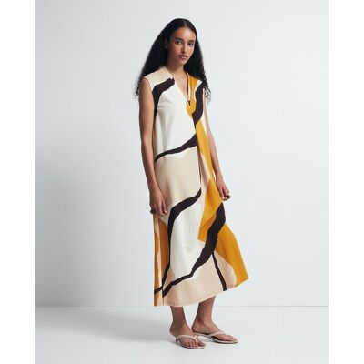 Sfera Vestido básico lino. (XL - XL) 390 Oro mujer Sfera Vestido básico lino. (XL - XL) 390 Oro mujer