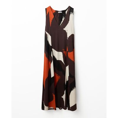 Sfera Vestido estampado algodón. (S - S) Multicolor mujer Sfera Vestido estampado algodón. (S - S) Multicolor mujer