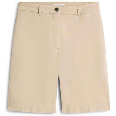 Tommy Hilfiger Bermuda chino de mujer de tiro medio y corte recto. (36) Beige mujer Tommy Hilfiger Bermuda chino de mujer de tiro medio y corte recto. (36) Beige mujer