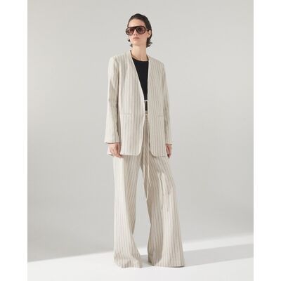 Sfera Blazer lazadas traje. (38) Crudo mujer Sfera Blazer lazadas traje. (38) Crudo mujer