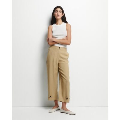 Sfera Pantalón fluido recto. (40) Marrón claro mujer Sfera Pantalón fluido recto. (40) Marrón claro mujer