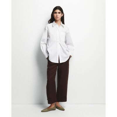 Sfera Pantalón fluido recto. (38) Marrón mujer Sfera Pantalón fluido recto. (38) Marrón mujer