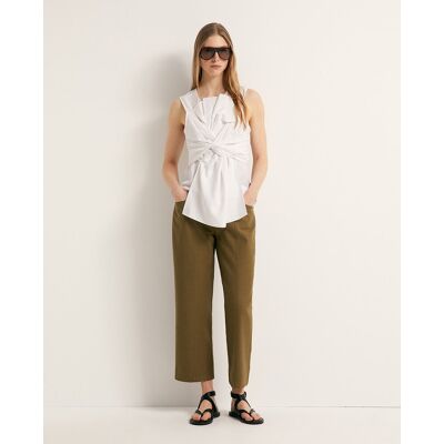 Sfera Pantalón pespuntes. (40) Kaki mujer Sfera Pantalón pespuntes. (40) Kaki mujer