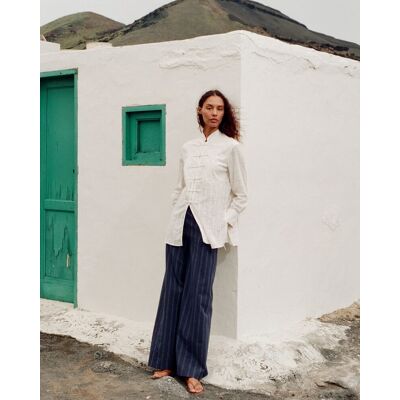 Sfera Pantalón rayas. (40) Azul oscuro mujer Sfera Pantalón rayas. (40) Azul oscuro mujer