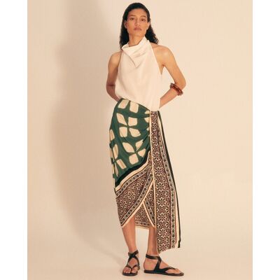 Sfera Falda pareo estampada. (M - M) Verde Pato mujer Sfera Falda pareo estampada. (M - M) Verde Pato mujer