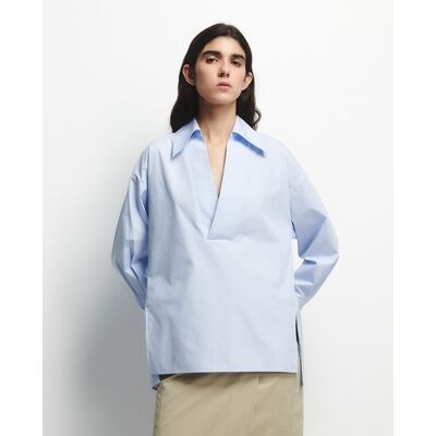 Sfera Camisa polera rayas. (40) Azul mujer Sfera Camisa polera rayas. (40) Azul mujer