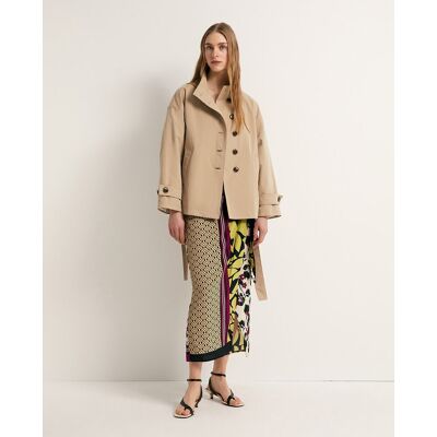 Sfera Parka corta cinturón. (36) Beige mujer Sfera Parka corta cinturón. (36) Beige mujer