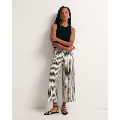 Sfera Pantalón fluido estampado. (38) Beige mujer Sfera Pantalón fluido estampado. (38) Beige mujer
