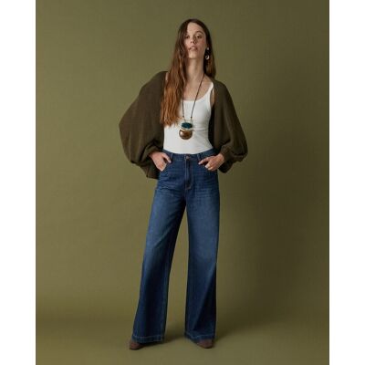 Sfera Chaqueta abierta punto. (M - M) 580 Musgo mujer Sfera Chaqueta abierta punto. (M - M) 580 Musgo mujer