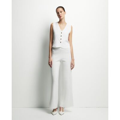 Sfera Pantalón largo cerrojillo. (42) Blanco mujer Sfera Pantalón largo cerrojillo. (42) Blanco mujer