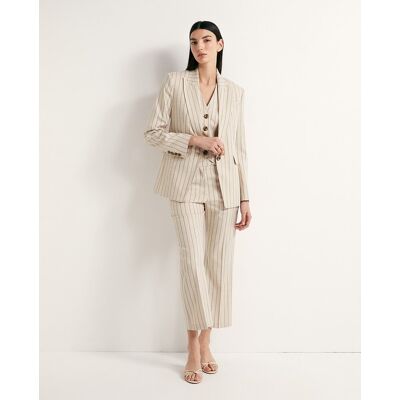 Sfera Chaqueta rayas. (40) Beige mujer Sfera Chaqueta rayas. (40) Beige mujer