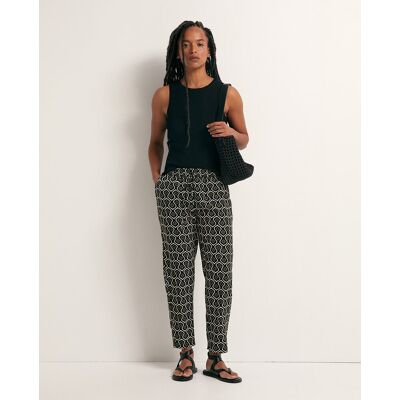 Sfera Pantalón fluido estampado. (40) Kaki mujer Sfera Pantalón fluido estampado. (40) Kaki mujer