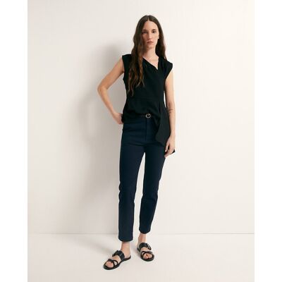 Sfera Pantalón chino cinturón. (40) Azul marino mujer Sfera Pantalón chino cinturón. (40) Azul marino mujer