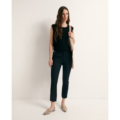 Sfera Pantalón capri hebilla. (44) Negro mujer Sfera Pantalón capri hebilla. (44) Negro mujer