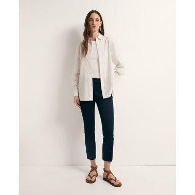Sfera Pantalón capri hebilla. (36) Azul marino mujer Sfera Pantalón capri hebilla. (36) Azul marino mujer