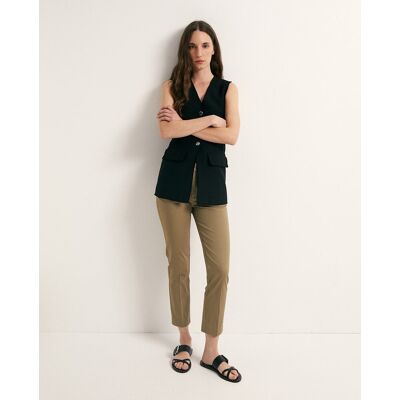 Sfera Pantalón capri hebilla. (44) Kaki mujer Sfera Pantalón capri hebilla. (44) Kaki mujer