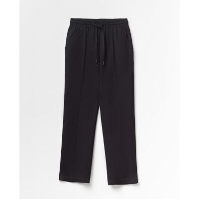 Sfera Pantalón fluido lino. (42) Negro mujer Sfera Pantalón fluido lino. (42) Negro mujer