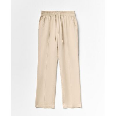 Sfera Pantalón fluido lino. (38) Beige mujer Sfera Pantalón fluido lino. (38) Beige mujer