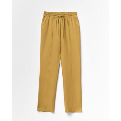 Sfera Pantalón fluido lino. (36) Amarillo mujer Sfera Pantalón fluido lino. (36) Amarillo mujer