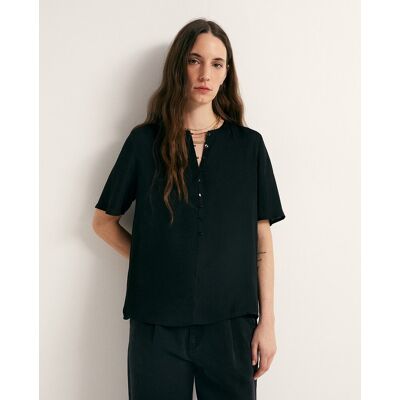 Sfera Blusa manga corta. (40) Negro mujer Sfera Blusa manga corta. (40) Negro mujer