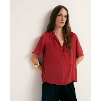 Sfera Blusa manga corta. (42) Burdeos mujer Sfera Blusa manga corta. (42) Burdeos mujer