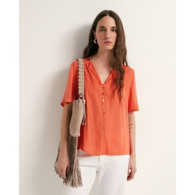 Sfera Blusa manga corta. (38) Coral mujer Sfera Blusa manga corta. (38) Coral mujer