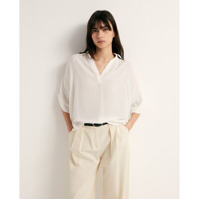 Sfera Blusa cuello polo. (44) Blanco mujer Sfera Blusa cuello polo. (44) Blanco mujer