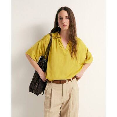 Sfera Blusa cuello polo. (40) Amarillo mujer Sfera Blusa cuello polo. (40) Amarillo mujer