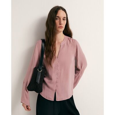 Sfera Blusa fluida botones. (42) Rosa claro mujer Sfera Blusa fluida botones. (42) Rosa claro mujer