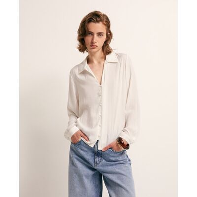 Sfera Blusa cuello botones. (S - S) Blanco mujer Sfera Blusa cuello botones. (S - S) Blanco mujer
