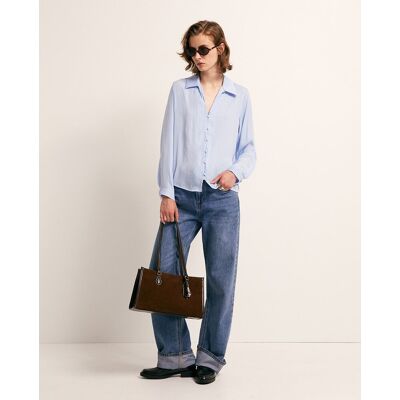 Sfera Blusa cuello botones. (S - S) 410 Azul claro mujer Sfera Blusa cuello botones. (S - S) 410 Azul claro mujer