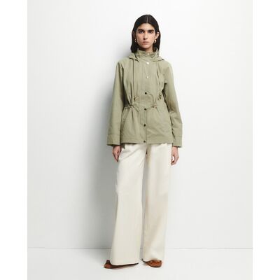 Sfera Parka bajo redondeado. (42) Kaki mujer Sfera Parka bajo redondeado. (42) Kaki mujer