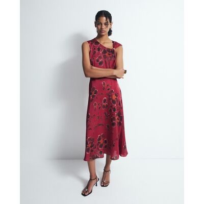 Sfera Vestido pieza metálica. (S) Burdeos mujer Sfera Vestido pieza metálica. (S) Burdeos mujer